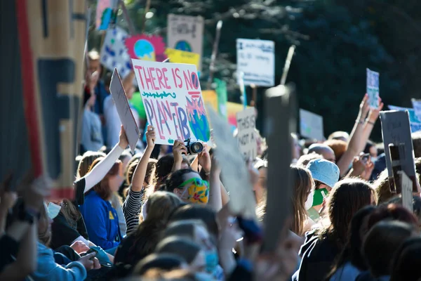 Melbourne Rakousko Května 2021 Studentském Ekologickém Protestu Proti Globálnímu Oteplování — Stock fotografie