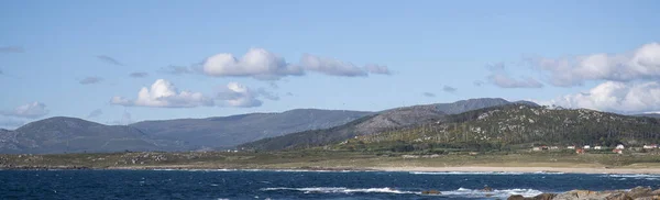 Galiçya Spanya Daki Güzel Sahilin Panoramik Manzarası — Stok fotoğraf