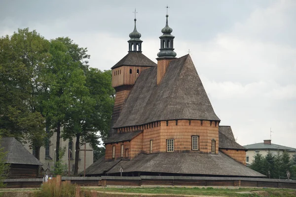 Oude Heilige Maria Kerk Haczow Polen — Stockfoto