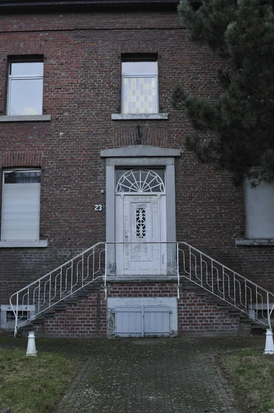 Immerrath Duitsland Feb 2015 Een Stenen Muur Van Een Huis — Stockfoto