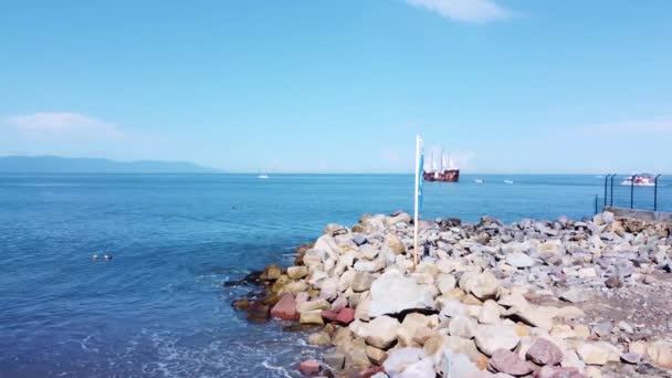 Gyönyörű Kilátás Háttér Utazás Nyaralás Turisztikai Koncepció — Stock videók