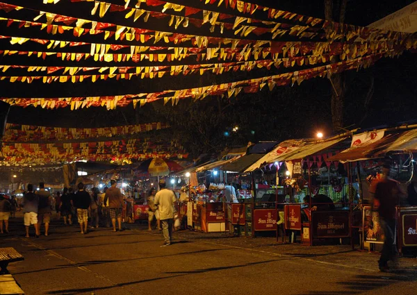 Bacolod Philippines Jan 2010 Closeup Shot Colorful Festival Set Bacolod — стокове фото