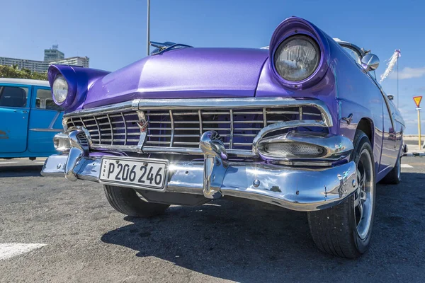 Habana Cuba Ocak 2020 Küba Renkli Havana Sokaklarında Dolaşan Retro — Stok fotoğraf