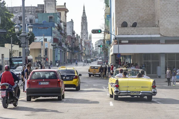 Habana Kuba Dezember 2018 Nahaufnahme Eines Farbenfrohen Autos Retro Stil — Stockfoto