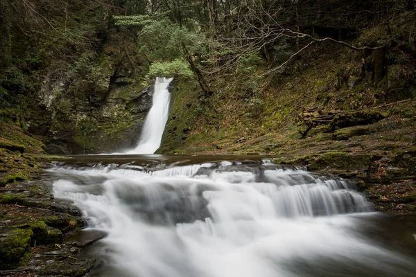 Uma Cachoeira Cênica Uma Longa Exposição Akame Cachoeiras Nabari Japão — Fotografia de Stock