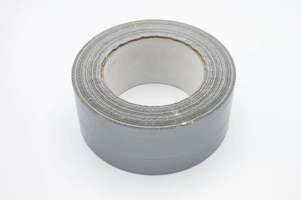 Een Close Shot Van Duct Tape Geïsoleerd Een Witte Achtergrond — Stockfoto