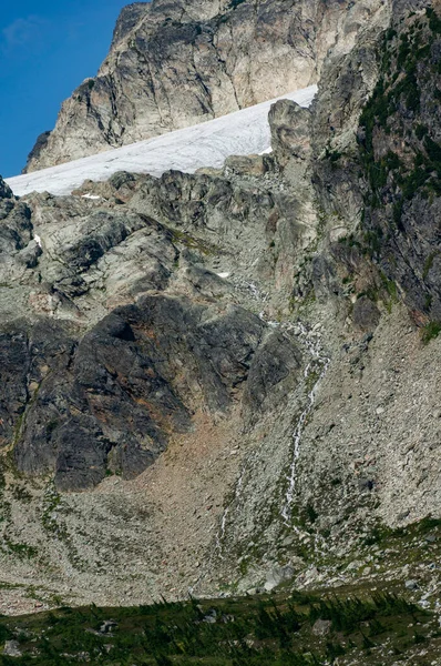 Närbild Det Steniga Berget Brandywine Whistler Kanada — Stockfoto