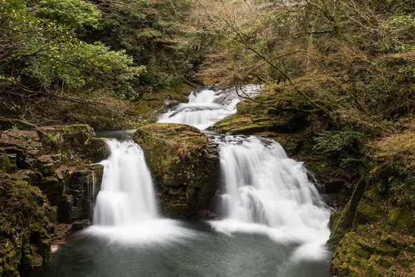 Malebný Vodopád Dlouhém Vystavení Akame Vodopády Nabari Japonsko — Stock fotografie