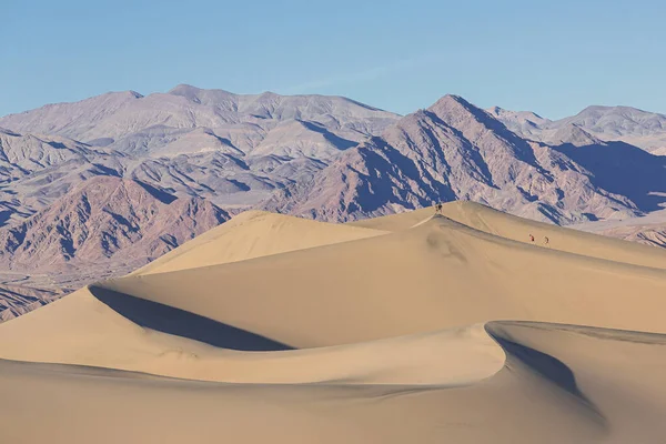 Плоские Дюны Мескита Национальном Парке Долина Смерти Калифорния Сша — стоковое фото