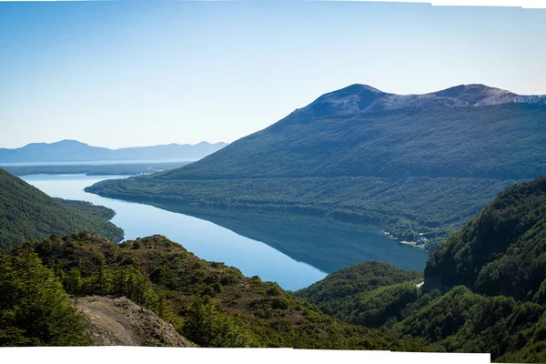 Eine Wunderbare Landschaft Aus Bergen Und Flüssen Feuerland — Stockfoto