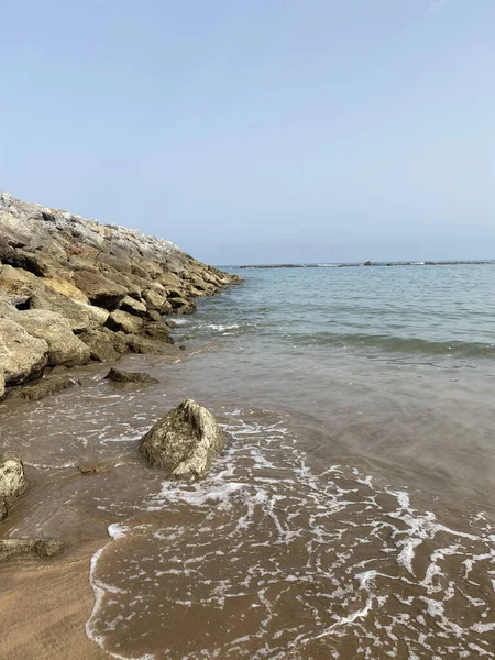 Vue Panoramique Océan Atlantique Nord Depuis Plage Harhoura Maroc — Photo