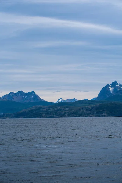 Ett Underbart Landskap Tierra Del Fuego Bergen — Stockfoto