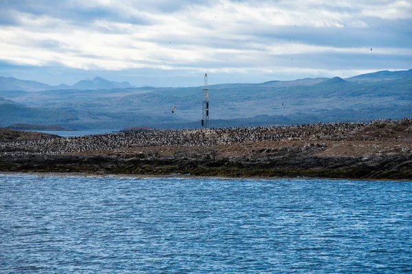 Nádherná Krajina Jezera Hor Tierra Del Fuego — Stock fotografie