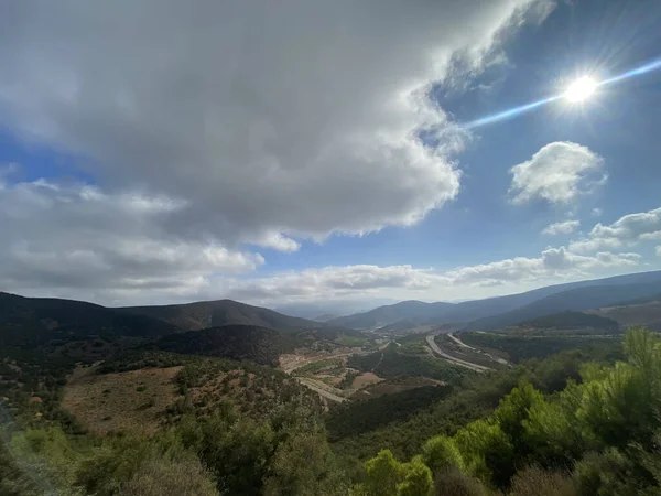 Vista Aerea Panoramica Delle Montagne Hoceima Nella Stagione Primaverile — Foto Stock