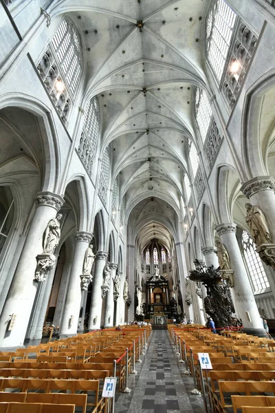 Mechele Bélgica Agosto 2021 Interior Catedral Saint Rumbold Esta Una — Foto de Stock