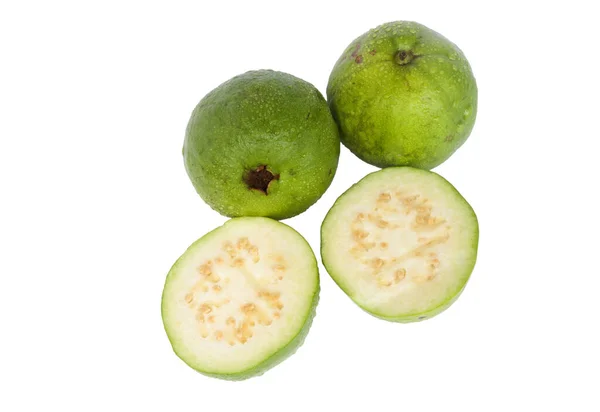 Guayaba Aislada Sobre Fondo Blanco Colección Psidium Guajava — Foto de Stock