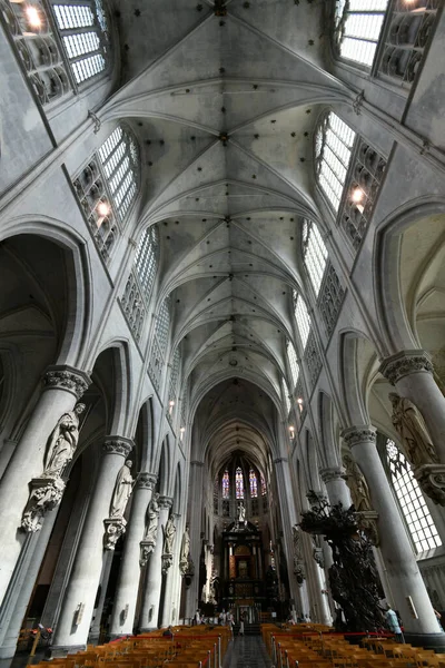 Mechele Bélgica Agosto 2021 Interior Catedral Santa Rumbold Esta Uma — Fotografia de Stock