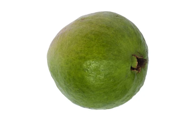 Guava Isolato Sfondo Bianco Collezione Psidium Guajava — Foto Stock