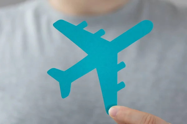 비행기 아이콘을 — 스톡 사진