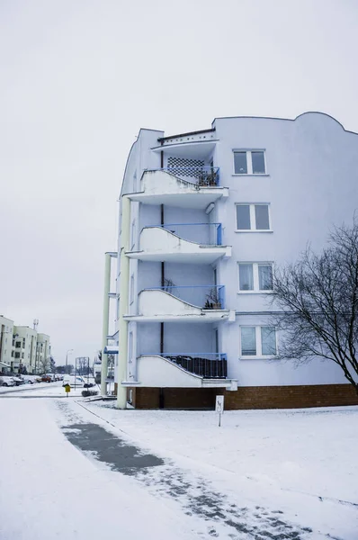 Poznan 2017 스테어체 지구에 높이의 아파트 — 스톡 사진