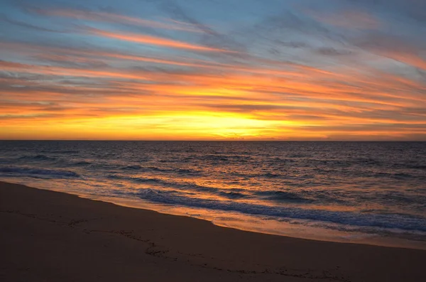 Sunset Atlantic Ocean West Coast Algarve Portugal Dream Coast — Stock Photo, Image