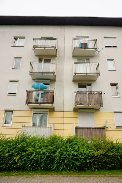 Познан Польща Липня 2017 Житловий Будинок Балконами Районі Старе Зегже — стокове фото