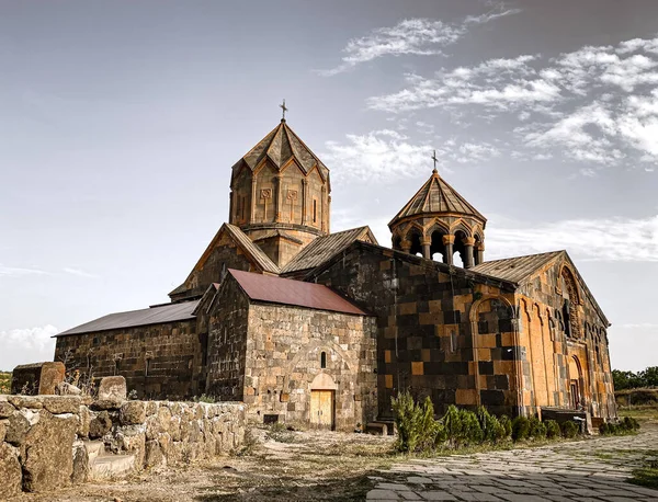 Céu Azul Sobre Mosteiro Hovhannavank Ohanavan Armênia — Fotografia de Stock