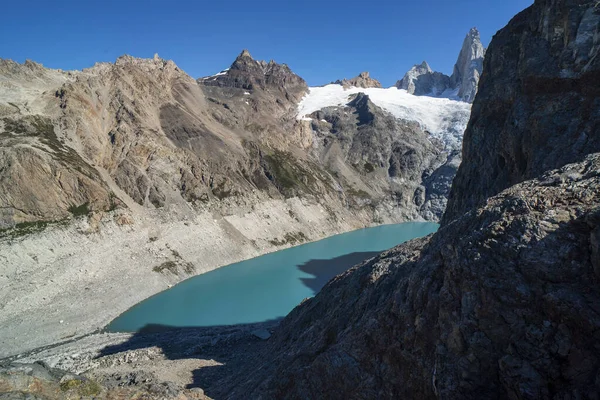 Schöne Aussicht Auf Den Mount Fitz Roy Und Die Laguna — Stockfoto