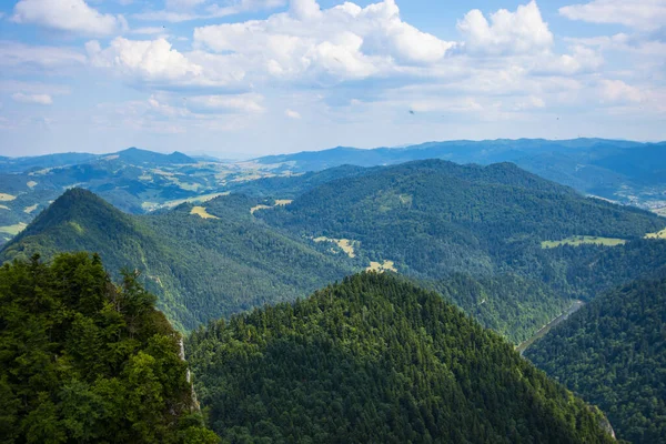 Paisaje Tranquilo Cordillera Pieniny Sur Polonia — Foto de Stock