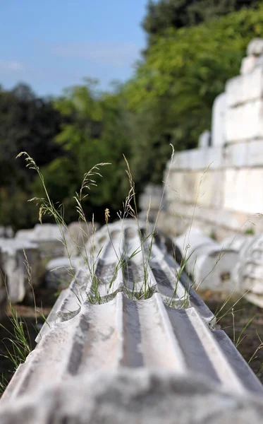 Een Verticaal Schot Van Een Oeroude Agora Athene — Stockfoto