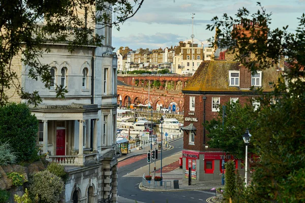 Ramsgate Reino Unido 2021 Vista Ramsgate Royal Harbour Con Edificios — Foto de Stock