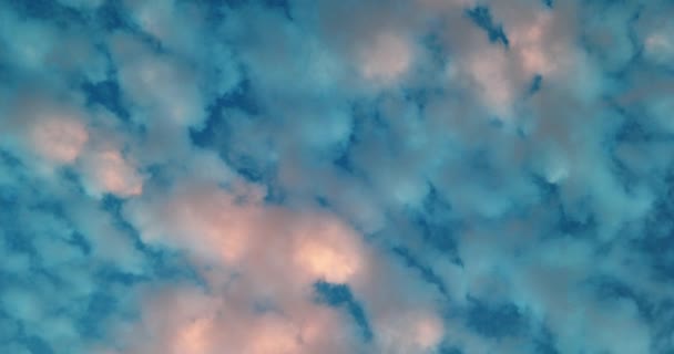 Cielo Colorido Nubes Fondo Ilustración — Vídeos de Stock