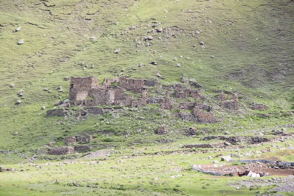 Antigua Aldea Truso Georgia Casas Abandonadas Montaña — Foto de Stock