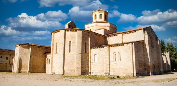 Východní Strana Cisterciáckého Kláštera Santa Maria Valbuena Provincie Valladolid Španělsko — Stock fotografie