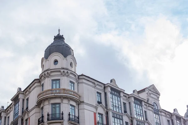 Eine Flache Aufnahme Eines Historischen Gebäudes Valladolid Spanien — Stockfoto