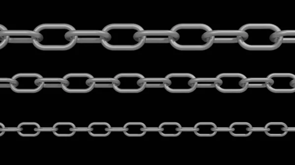 Illustration Chains Black Background — Stock Photo, Image