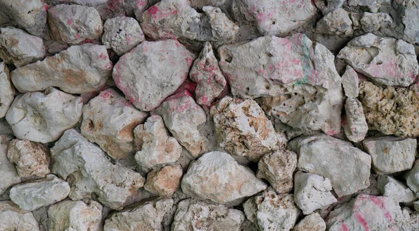 Primer Plano Piedras Grises Con Manchas Rosadas Para Fondos Texturas — Foto de Stock