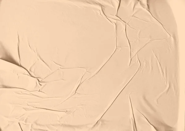 Brown Glue Wrinkled Crumpled Paper Texture — Stock Photo, Image
