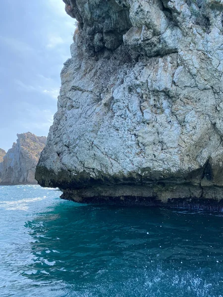 Niesamowity Widok Skały Miasta Jebha Morzu Śródziemnym — Zdjęcie stockowe