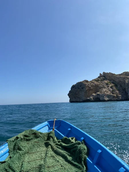 Wycieczka Łodzią Mieście Jebha Basenie Morza Śródziemnego — Zdjęcie stockowe