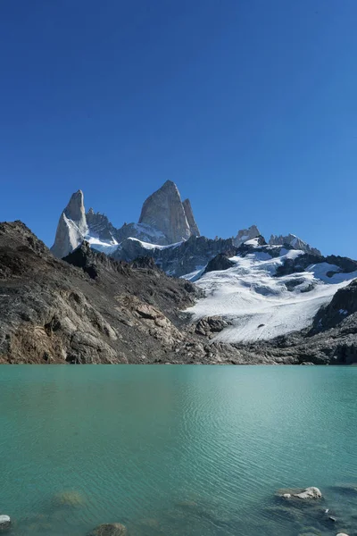 Belle Vue Sur Mont Fitz Roy Laguna Los Tres Situé — Photo