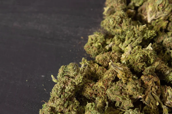 Closeup Shot Dried Cannabis Leaves — Stock Photo, Image