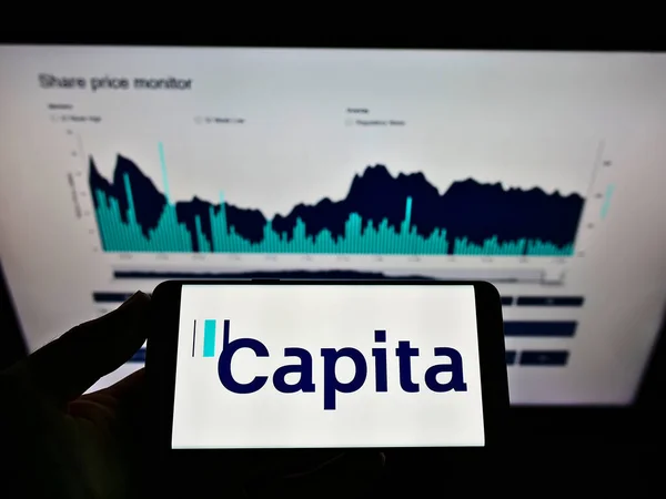 Stuttgart Németország 2021 Május Capita Plc Brit Folyamatkiszervező Cég Üzleti — Stock Fotó