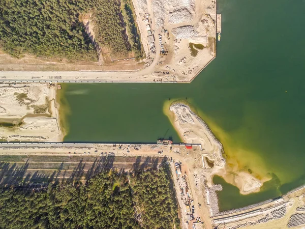 Krynica Morska Polonia Junio 2021 Una Toma Aérea Del Canal —  Fotos de Stock