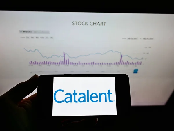 Stuttgart Germany Mayıs 2021 Abd Ilaç Şirketi Catalent Inc Logosunu — Stok fotoğraf