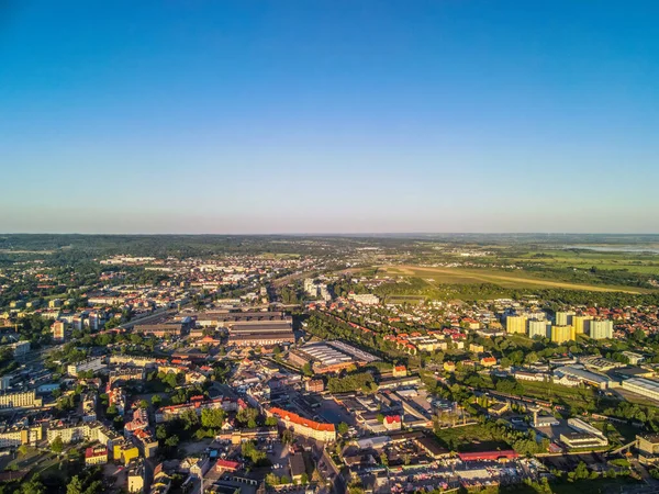 Elblag Polen Juni 2021 Luftaufnahme Einer Altstadt Elbing Polen Voller — Stockfoto