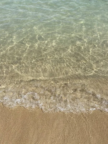 Κρυστάλλινα Καθαρά Νερά Στην Παραλία Quemado Στο Hoceima Στα Βόρεια — Φωτογραφία Αρχείου