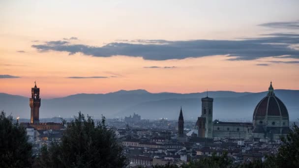 Florence Itália Circa Setembro 2019 Vista Cidade Roma Toscana Ital — Vídeo de Stock