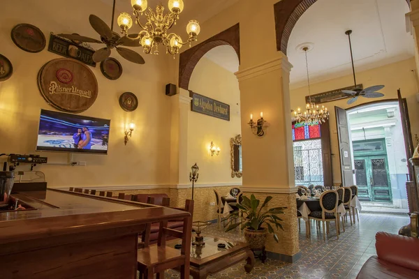 Hav Cuba Mar 2019 Piccolo Accogliente Bellissimo Ristorante Avana Cuba — Foto Stock