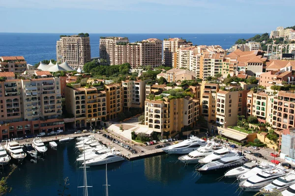 Monaco Monaco Ağustos 2011 Monako Şehir Turu Yaz Tekneleri Monako — Stok fotoğraf